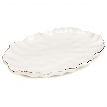 БЛЮДО ОВАЛЬНОЕ LEFARD "CHARM" 30,5*21*3 СМ (С ЗОЛОТОЙ ЛИНИЕЙ)