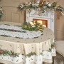 СКАТЕРТЬ ОВАЛЬНАЯ "CELEBRATION"160Х220СМ ,БЕЖЕВЫЙ, 100% ХЛОПОК,ТВИЛ, ПРОПИТКА