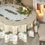 СКАТЕРТЬ ОВАЛЬНАЯ "CELEBRATION"160Х220СМ ,БЕЖЕВЫЙ, 100% ХЛОПОК,ТВИЛ, ПРОПИТКА
