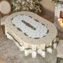 СКАТЕРТЬ ОВАЛЬНАЯ "CELEBRATION"160Х220СМ ,БЕЖЕВЫЙ, 100% ХЛОПОК,ТВИЛ, ПРОПИТКА