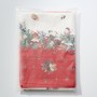 СКАТЕРТЬ КРУГЛАЯ "МОРОЗКО.СНИГИРИ" 190СМ ,КРАСНЫЙ, 100% ХЛОПОК, ТВИЛ, С ПРОПИТКОЙ