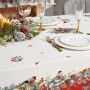 СКАТЕРТЬ "МОРОЗКО.СНЕГИРИ" 140Х300СМ ,КРАСНЫЙ, 100% ХЛОПОК,ТВИЛ ПРОПИТКА