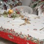 СКАТЕРТЬ "МОРОЗКО.СНЕГИРИ" 140Х300СМ ,КРАСНЫЙ, 100% ХЛОПОК,ТВИЛ ПРОПИТКА