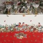 СКАТЕРТЬ "МОРОЗКО.СНЕГИРИ" 140Х400СМ ,КРАСНЫЙ, 100% ХЛОПОК,ТВИЛ ПРОПИТКА