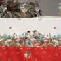 СКАТЕРТЬ "МОРОЗКО.СНЕГИРИ" 140Х400СМ ,КРАСНЫЙ, 100% ХЛОПОК,ТВИЛ ПРОПИТКА
