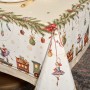 СКАТЕРТЬ "ЩЕЛКУНЧИК" 160Х220СМ БЕЖЕВЫЙ,100% ХЛОПОК,ТВИЛ