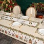 СКАТЕРТЬ "ЩЕЛКУНЧИК" 140Х300СМ БЕЖЕВЫЙ ,100%ХЛОПОК ,ТВИЛ