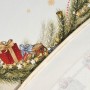 СКАТЕРТЬ КРУГЛАЯ  "ЩЕЛКУНЧИК" ,190СМ ,БЕЖЕВЫЙ , 100%ХЛОПОК , ТВИЛ