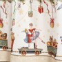 СКАТЕРТЬ КРУГЛАЯ  "ЩЕЛКУНЧИК" ,220СМ БЕЖЕВЫЙ 100% ХЛОПОК , ТВИЛ