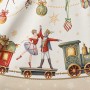 СКАТЕРТЬ  ОВАЛЬНАЯ  "ЩЕЛКУНЧИК" ,140Х180СМ ,БЕЖЕВЫЙ, 100% ХЛОПОК ,ТВИЛ