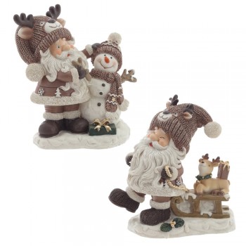 Фигурка декоративная "Дед Мороз", L11 W7 H12 см, 2в.